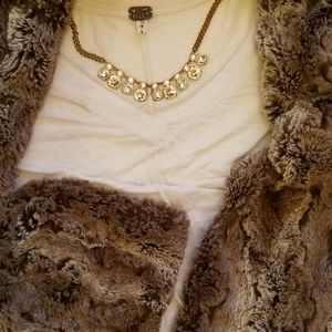 Ann Taylor Luxurious Faux fur Wrap. so soft!❤